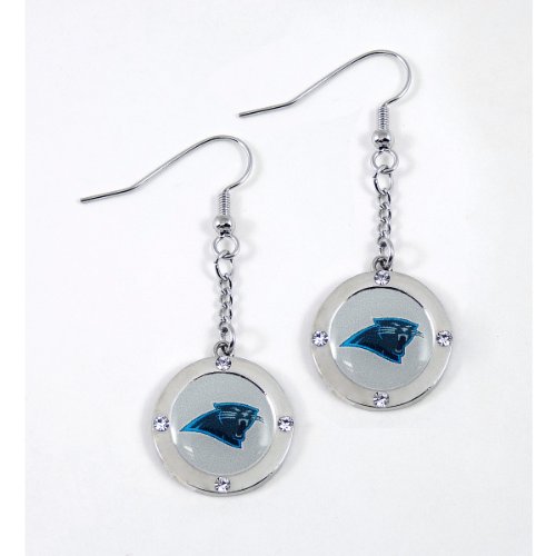 NFL Carolina Panthers Crystal Dangle Earrings