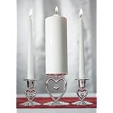 Suspended Heart Unity Candle Holder