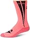Under Armour Men's Ignite Crew Socks, Cerise/Black, Large