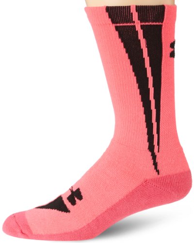 Under Armour Men's Ignite Crew Socks, Cerise/Black, Large