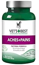 Vet's Best Aspirin Free Aches & Pains Dog Supplements, 50 Chewable Tablets
