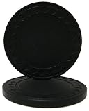50 Black Super Diamond 8.5 Gram Clay Composite Poker Chips