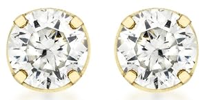Boucles d'Oreille - 1.58.6989 - Femme - Or Jaune 375/1000 (9 Cts) 0.33 Gr - Oxyde de zirconium