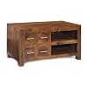 Cube Sheesham LCD/Plasma TV Video Cabinet Stand With 4 Drawers and 2 Shelfs Hardwood Furniture
