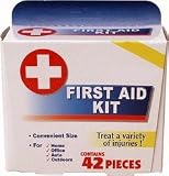 42 Piece Portable First Aid Kit (Set of 10)