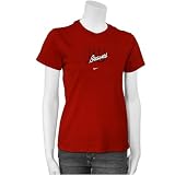 Nike Bradley Braves Ladies Red Team Logo T-shirt