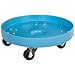 Dixie Poly D-21-35 Plastic Drum Dolly for 35 gallon Drum, 600 lbs Capacity, 21.5" Diameter x 6.5" Height, Blue