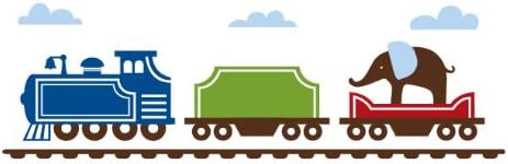 Animal Train Engine Wall Decal - Multi