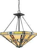 Quoizel TFFT2818VB Finton 2 Light Tiffany Pendant Chandelier