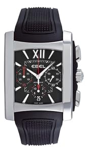 Ebel Men's 9126M52/54BR356 Brasilia Black Chronograph Dial Watch
