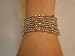 Eight Strands w/ 117 Crystals Bracelet #724c Size 7-8