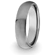 Domed Brushed Titanium Ring (5mm) - Sizes 5-13