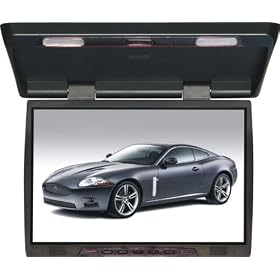 Brand New Tview T206ir 20 Inch Thin Tft Flip Down Ceiling-mount Car/truck Monitor with Twin Dome Lights, and Built in Ir Transmitter and Amazing Resolution and the Best Features **Big and Beautiful Di