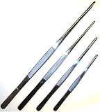 4pc TWEEZERS SET includes: 12, 10, 8, 6 Stainless Steel w/Blunt Tips