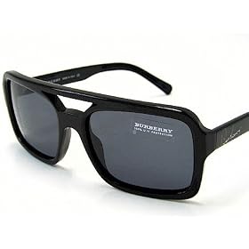 New Burberry B 4025 B4025 3001 87 Gray Lens Black Frame Sunglasses Size: 54-17-135