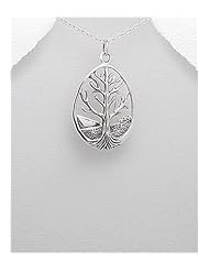Tree Pendant Necklace In 92.5 Sterling Silver