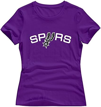Purple Enewno San Antonio Spurs Short Sleeve T Shirt For Women Size XXL
