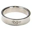 316L stainless steel ring with matte polish and laser cut design - Dragon - 6mm width (Sizes 5-13)