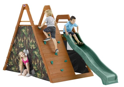 Plum Climbing Pyramid Wooden Tower Playcentre