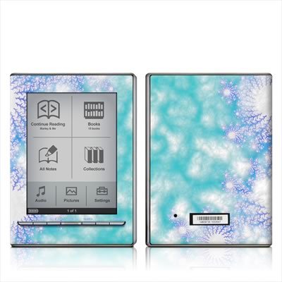 Snowflakes Design Protective Decal Skin Sticker for Sony Digital Reader PRS-505 Models Image Snowflakes Design Protective Decal Skin Sticker for Sony Digital Reader PRS-505 Models