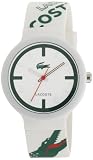 Lacoste GOA White Dial White and Green Logo Strap Unisex Watch 2010522