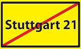 Stuttgart 21 Demonstration Fahne Flagge gegen Stuttgart 21 1,50x0,90m - FRIP -Versand®