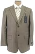 Nautica Mens Single Breasted 2 Button Taupe Pinstripe Wool Suit - Size 44L Nautica Mens Single Breasted 2 Button Taupe Pinstripe Wool Suit - Size 44L