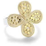Anna Beck Designs Gili Wire Rimmed Clover 18k