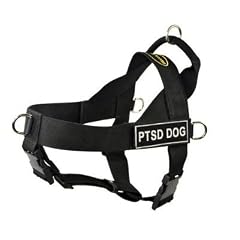 DT Universal - Dean & Tyler ANTI-Zieh-Geschirr - 4 D Ringe - Verstellbare Gurte - Sehr starkes Neopren Nylon - Geschirr eignet sich gut f�r kleine - extragro�e Hunderassen - Abnehmbare Klett Ons! Dieses Geschirr ist in der Gr��e Medium - Passend bei einem Leibesumfang von Gr��e 76 CM- 99CM -Dieses Geschirr hat zus�tzlich folgende Klett-Ons "PTSD" ! Weitere Klett-Ons finden Sie in unserem Laden!