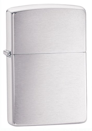 Zippo Benzin Feuerzeug Chrom Standard gebürstet Regular Sturmfeuerzeug