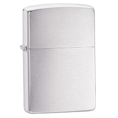 Zippo Benzin Feuerzeug Chrom Standard geb�rstet Regular Sturmfeuerzeug