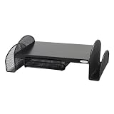 Safco Model Mesh Monitor Stand, Black Onyx (2159BL)
