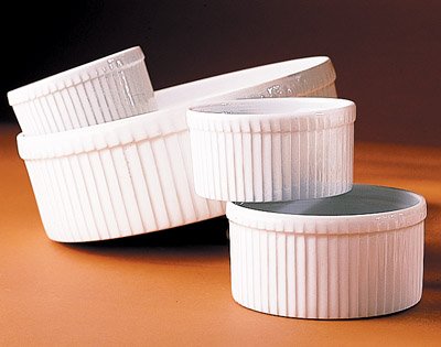 Pillivuyt 261121 Classic Pleated Souffle Dish, Extra Large – 8.25 Inch, 8 C.