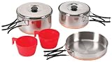 Stansport 362 2-Person Cook Set - Stainless Steel