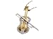 1/4 Ctw Diamond Violin Pendant Two Tone Gold