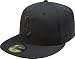 Seattle Mariners Black on Black 59FIFTY Fitted Cap (7 1/4)