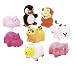 Elegant Baby Animals Bath Time Squirties in Vinyl Storage Bag