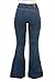 Ladies Vintage 60s 70s High Waisted Rainbow Bell Bottom Hippy Flares