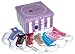 7 Pair of Baby Girl Sneaker Socks 0-12 mos by Baby Emporio
