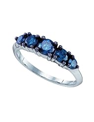 1.0CTW BLUE DIAMOND FASHION BAND