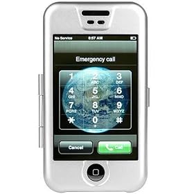 Apple iPhone Aircraft Aluminum Metal Case - Bundled with Full Frontal Touch Screen Protector Shield - Available in 3 Color Choices, SILVER+PROTECTOR