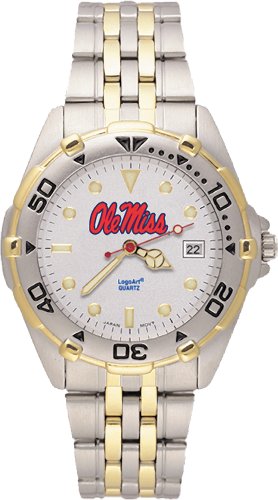 NCAA Mississippi Rebels Men's All Star Watch Stainless Steel Bracelet