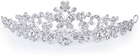 Wedding Bridal Prom Crystal Rhinestone Butterfly Love Flower Crown Headband Veil Tiara Bridal Wedding Princess Pageant Prom Crystal Tiara Crown