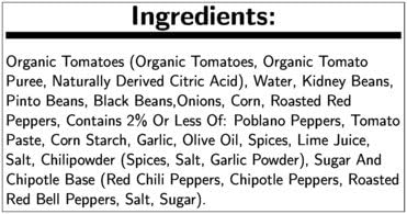 Blount Fine Foods Three Bean Chili - 4 lb. package, 4 per cse