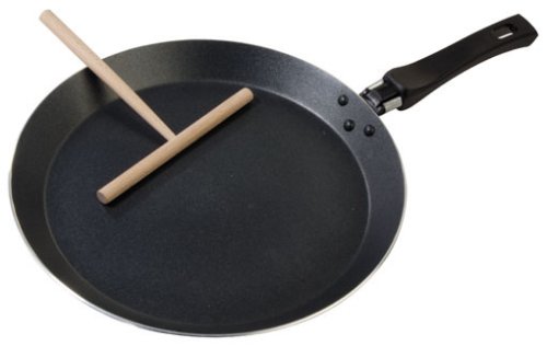 Fackelmann 42463 Crepes-Pfanne 24 cm mit Streicher