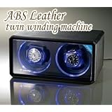 ABSレザー調2本巻きワインダー　LEDツインワインディングマシーン