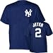 Derek Jeter Youth T-Shirt - New York Yankees #2 Derek Jeter Name and Number S/S Navy Tee