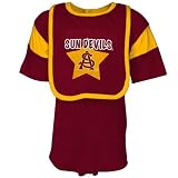 Arizona State Sun Devils Maroon Newborn Romper & Bib Set