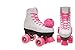 Epic Skates Pink Princess Girls Quad Roller Skates, White, Youth 3,PnkPncs03
