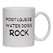 Portuguese Water Dogs Rock Mug for Coffee / Hot Beverage (choice of sizes and colors)